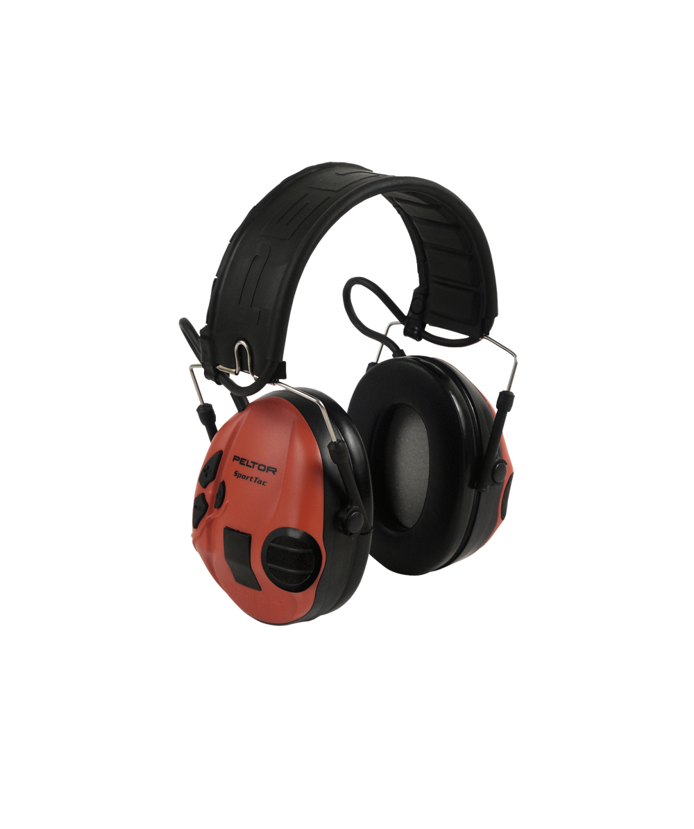3M Peltor SportTac protection auditive, en noir et rouge, XX74616