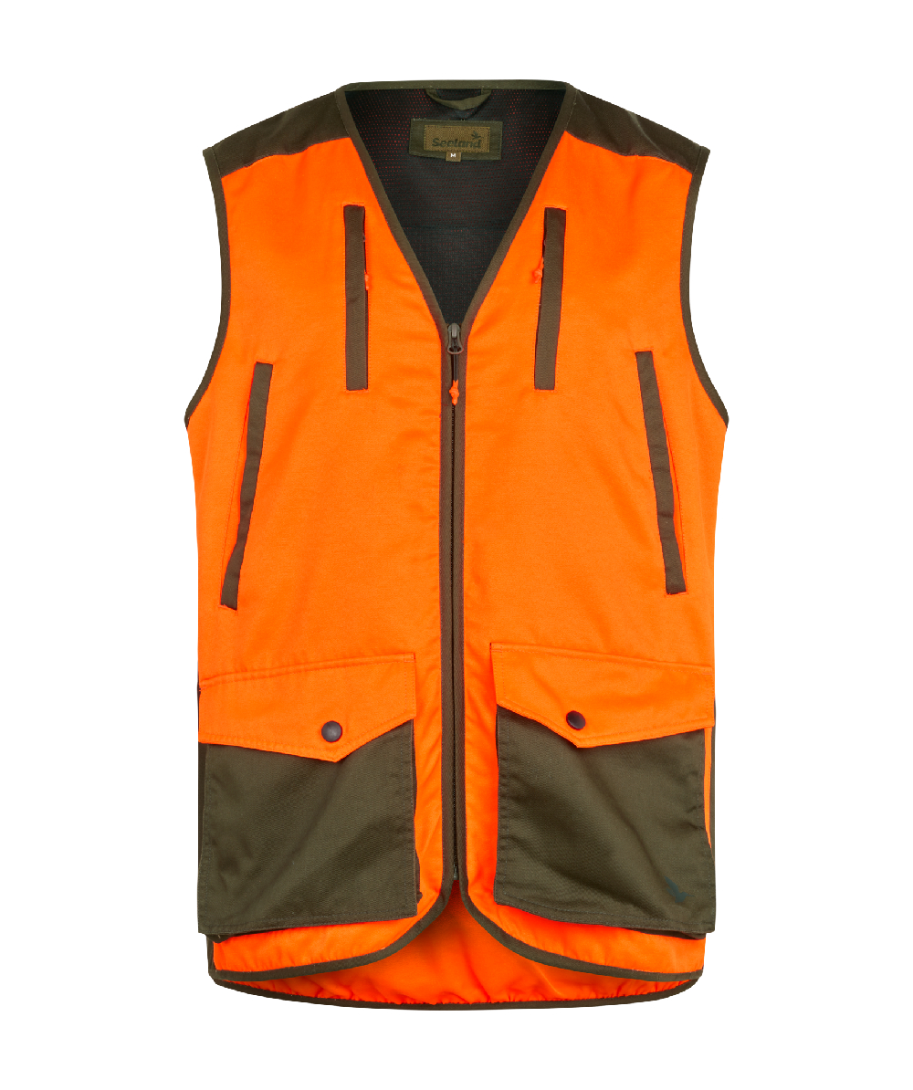 Gilet de chasse Travo orange fluo de Seeland