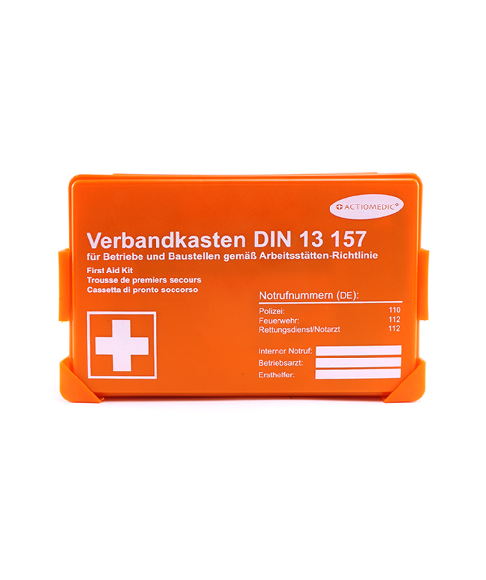 Gramm medical Mini mallette de secours DIN 13157, avec fixation murale, XX73532-00