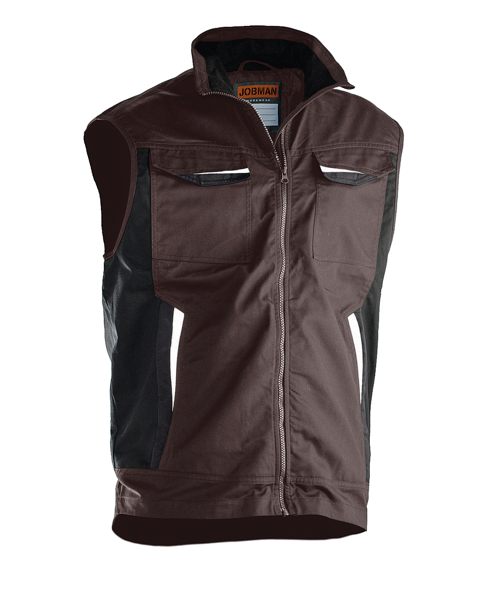 Jobman gilet de travail 7507, marron, XXJB7507BR
