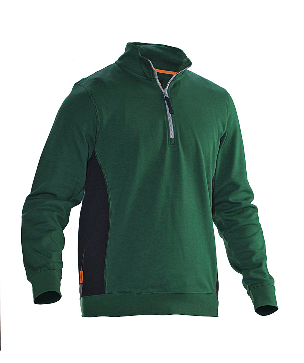 Jobman sweat-shirt 5401, vert/noir, XXJB5401GR