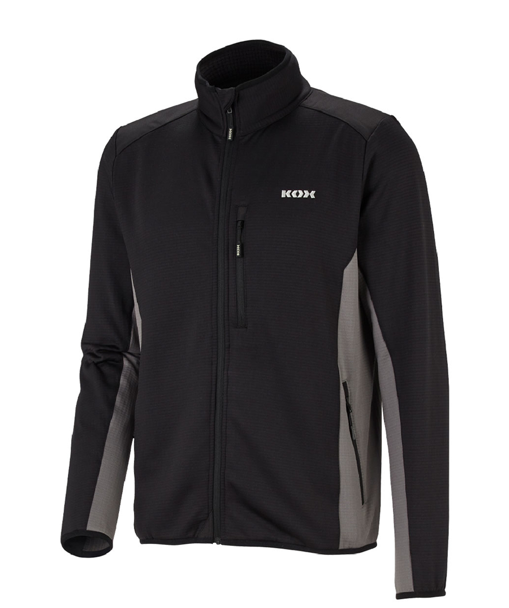 KOX Veste fonctionnelle Iso, Noir/gris, XX76122