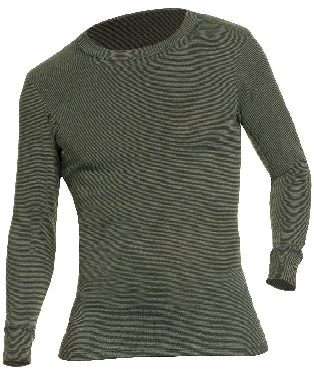 Kumpf Klimaflausch chemise à manches longues, vert olive, XX77116