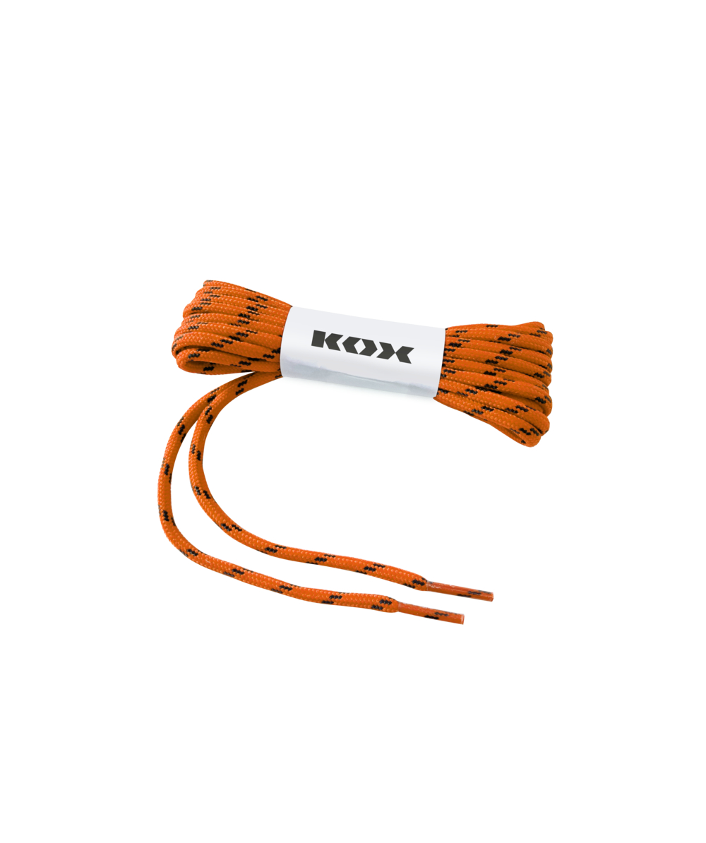 Lacets KOX orange/noir, pour bottes de protection contre les coupures KOX UNO et DUE, XX73124-00
