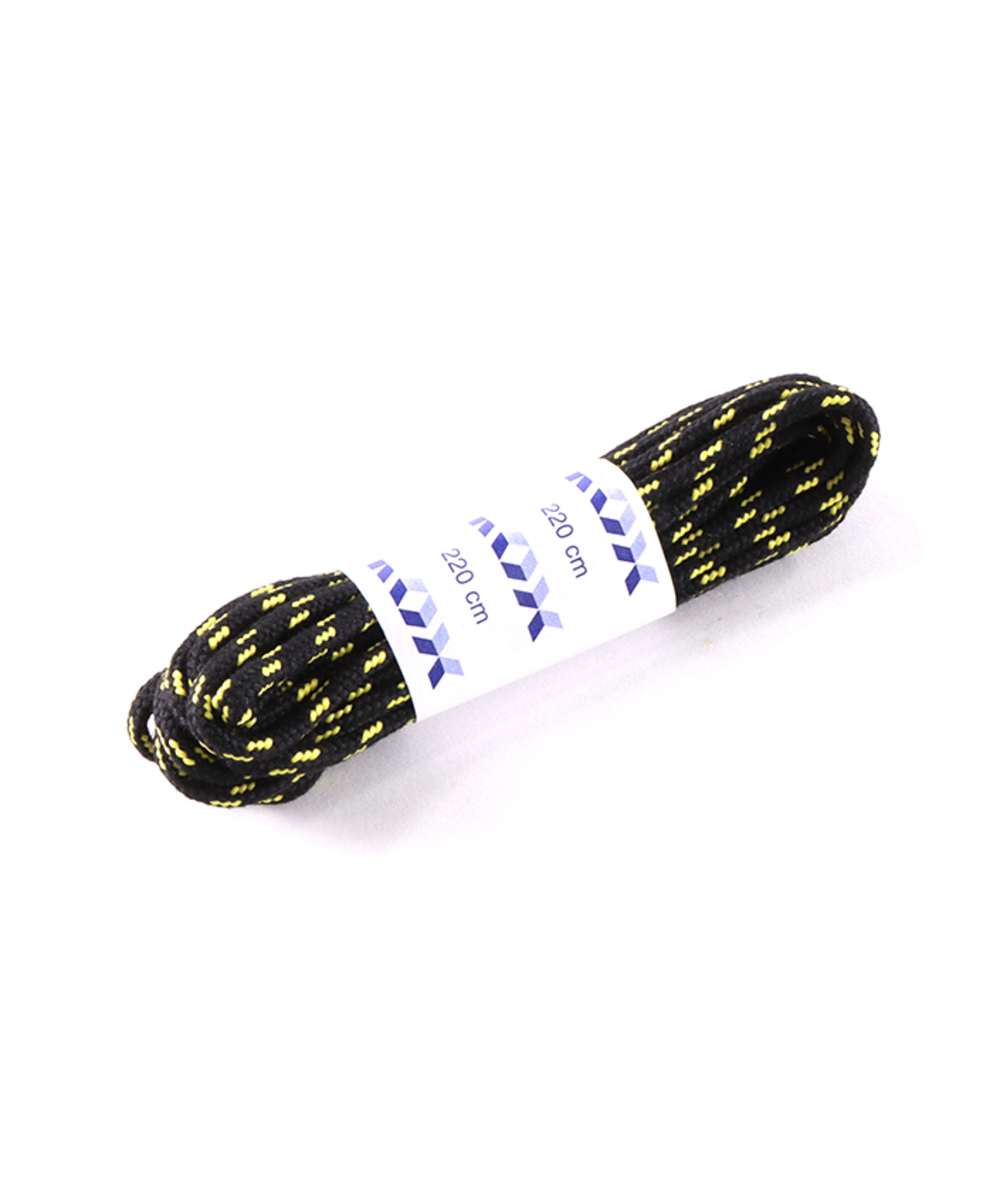 Lacets jaune/noir, Longueur : 220 cm, XX73521-00