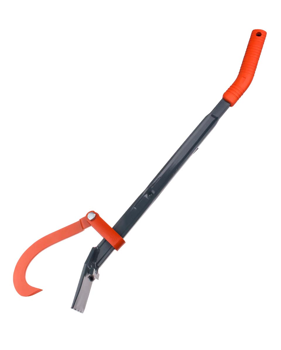 Levier D'Abattage Husqvarna 80cm - Crochet Réversible Acier Inox Orange - Pour Débroussaillage