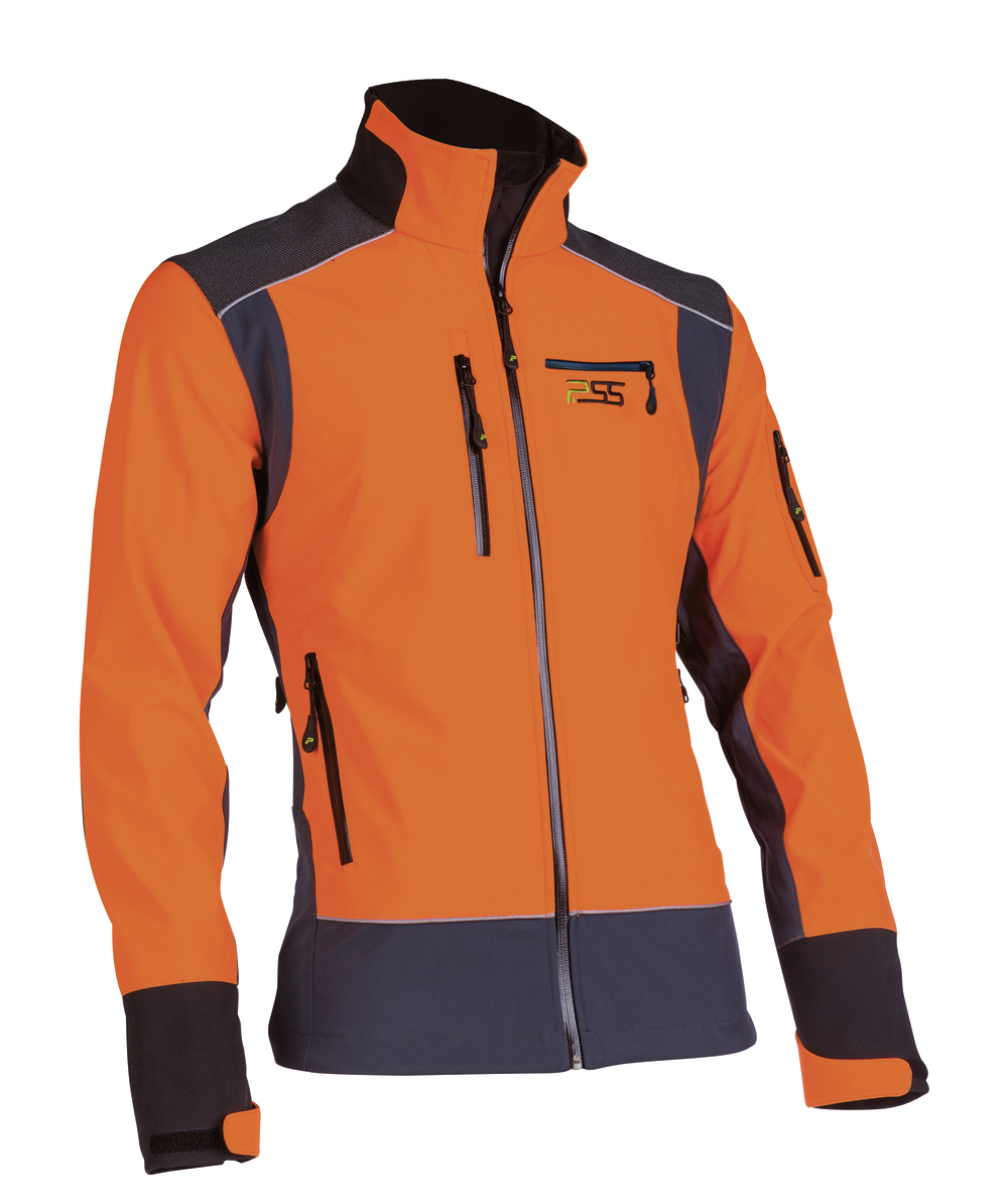 PSS X-treme Shell Veste Soft Shell, orange/gris, XX76112