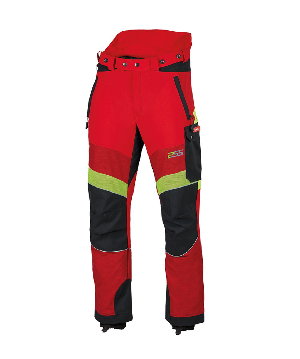 Pantalon de protection anti-coupures X-treme Breeze de PSS rouge/jaune, rouge/jaune, XX71231