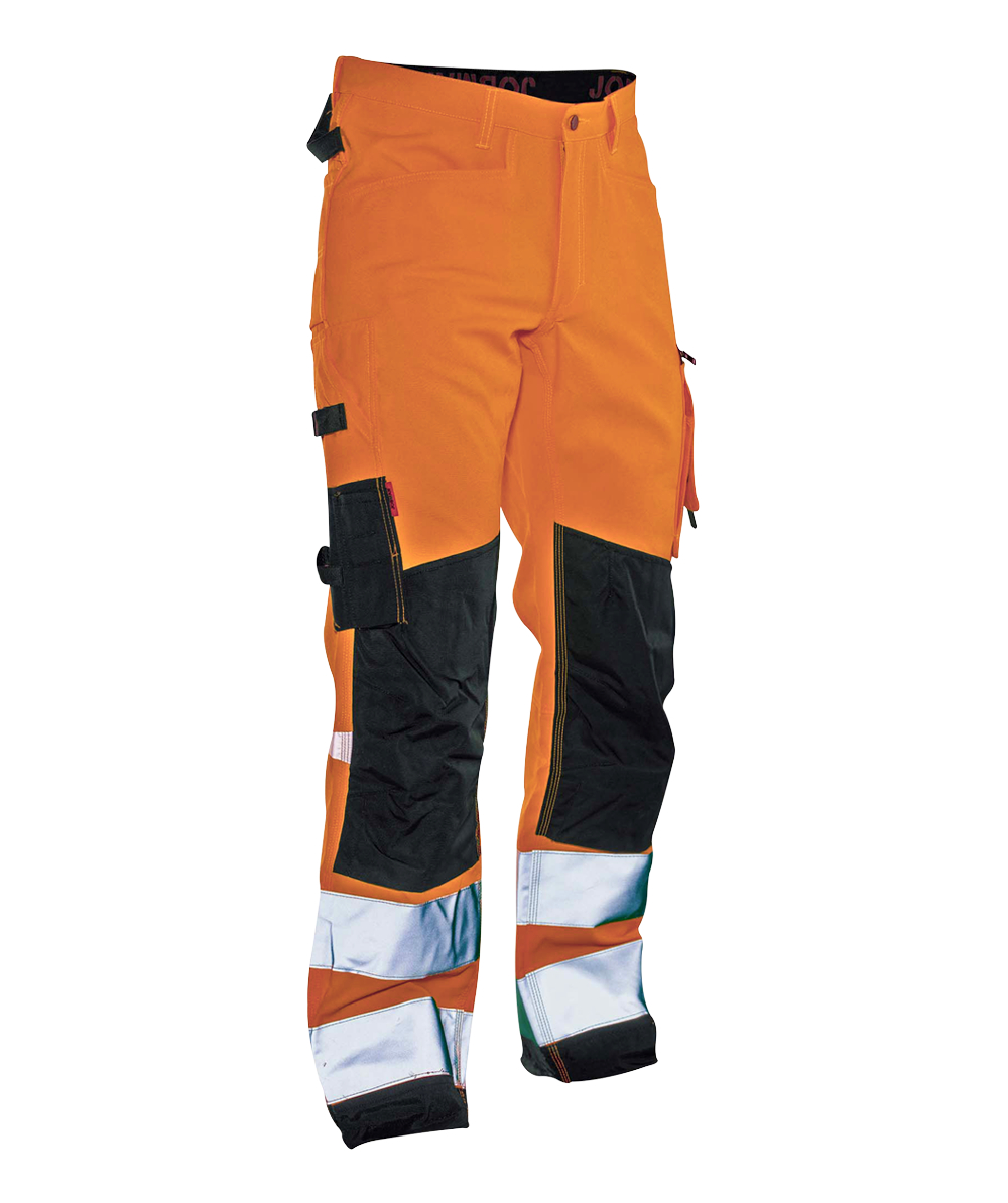 Pantalon de travail HiVis 2221 Star de Jobman orange noir