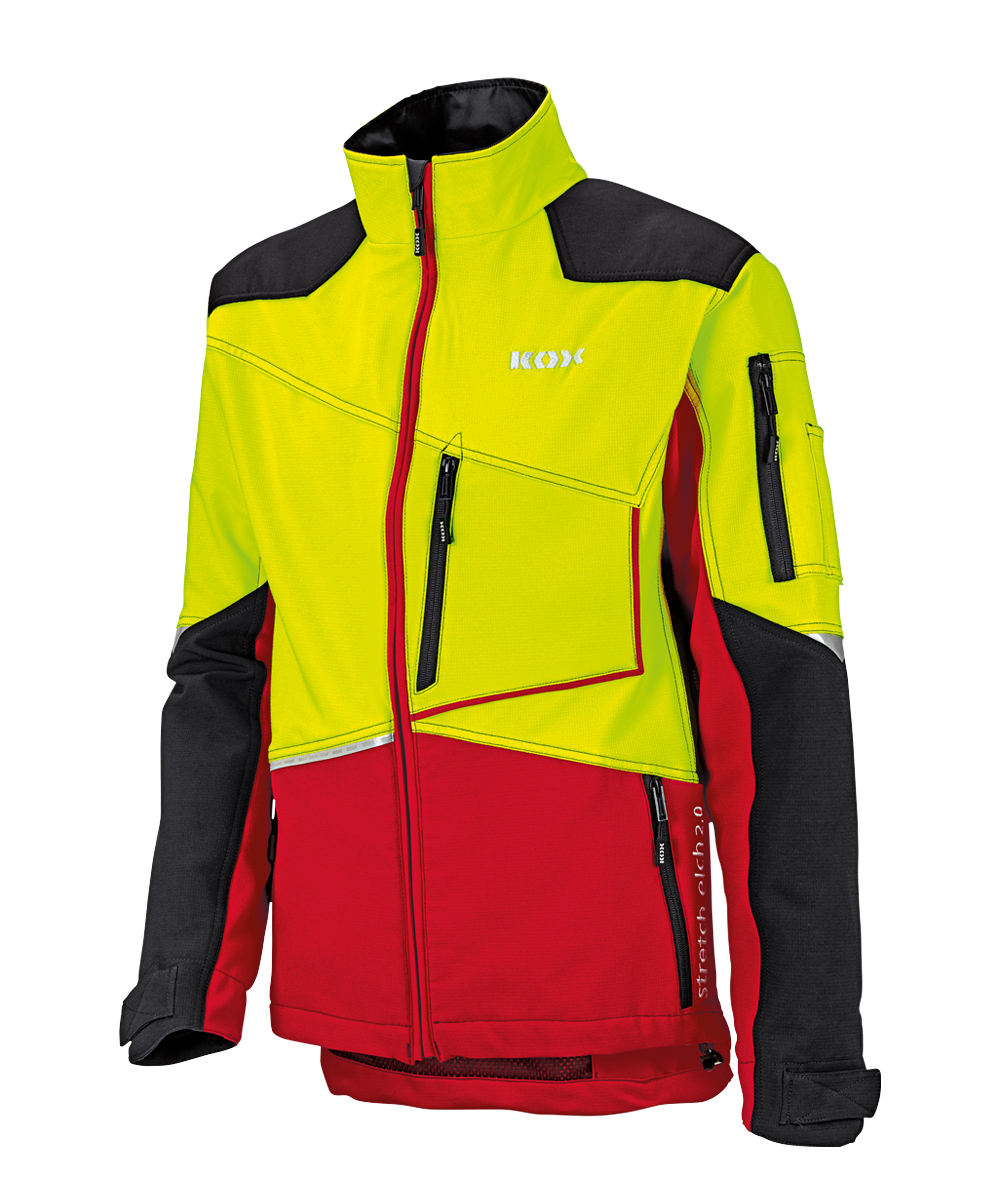 Veste forestire Stretch Elch 2.0 KOX rouge/jaune, rouge/jaune, XX71420