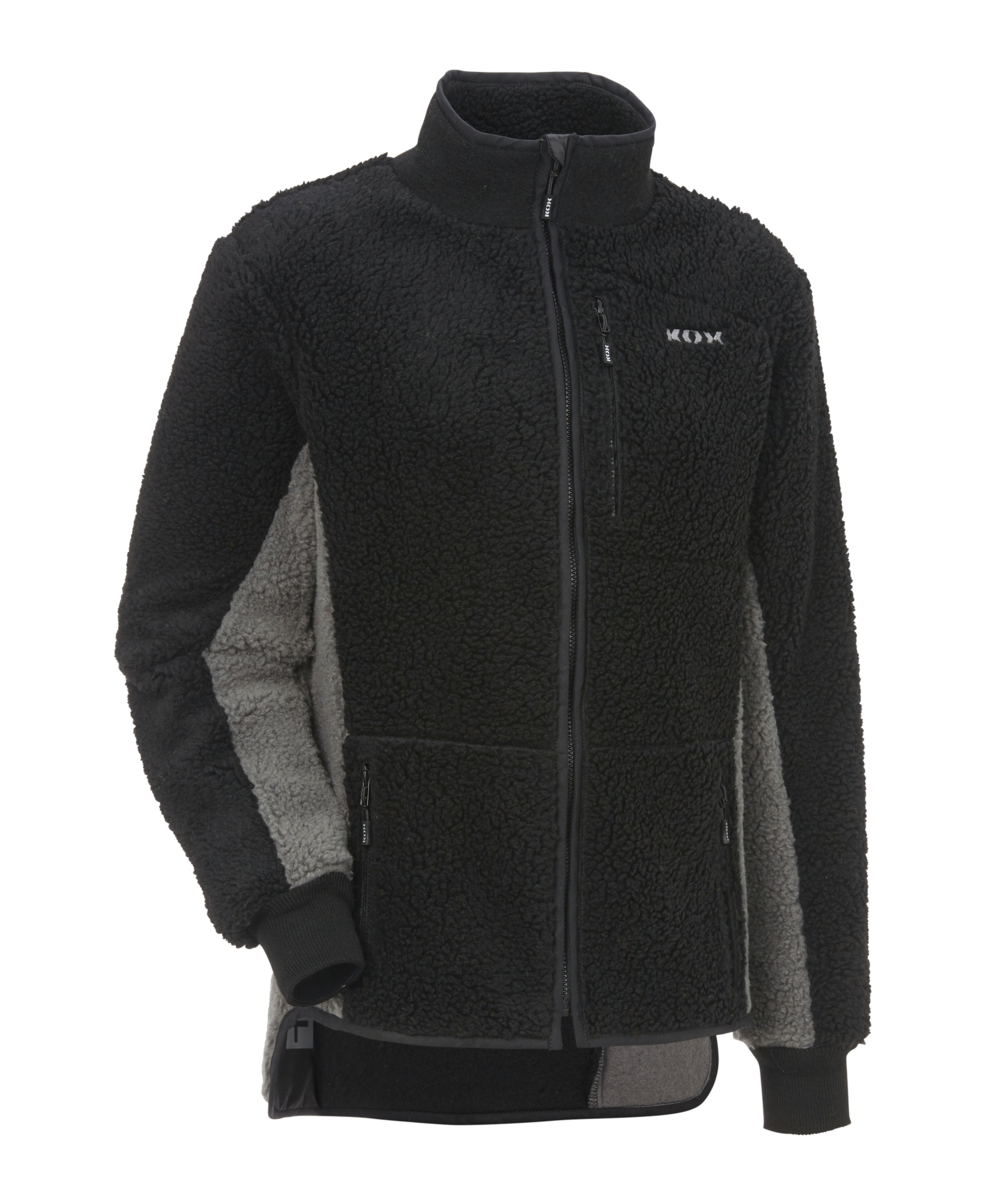 Veste polaire KOX, noir/gris, XX76130