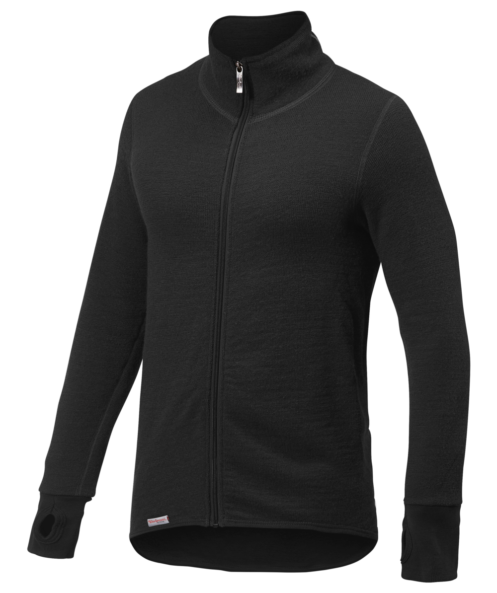 Veste technique Woolpower Full Zip Jacket 400 / Veste en mrinos black, noir, XXWP7234S