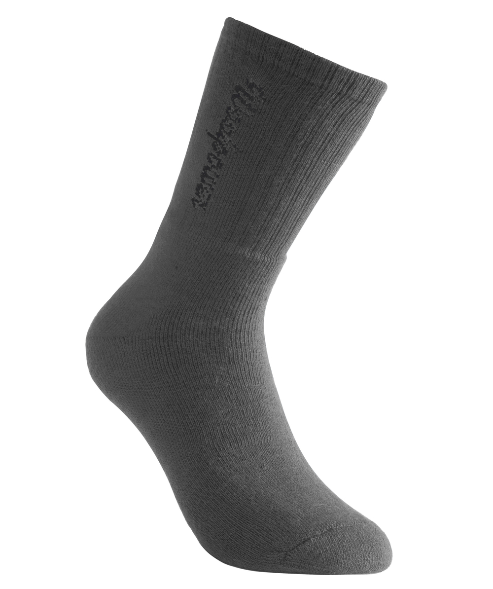 Woolpower Socks Classic Logo 400 / Chaussettes en mérinos gris, XXWP8424G