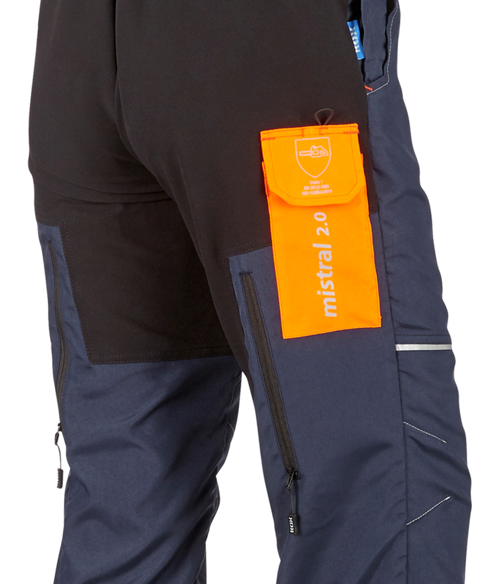Pantalon de protection anti-coupures KOX Vento 3.0 vert/orange