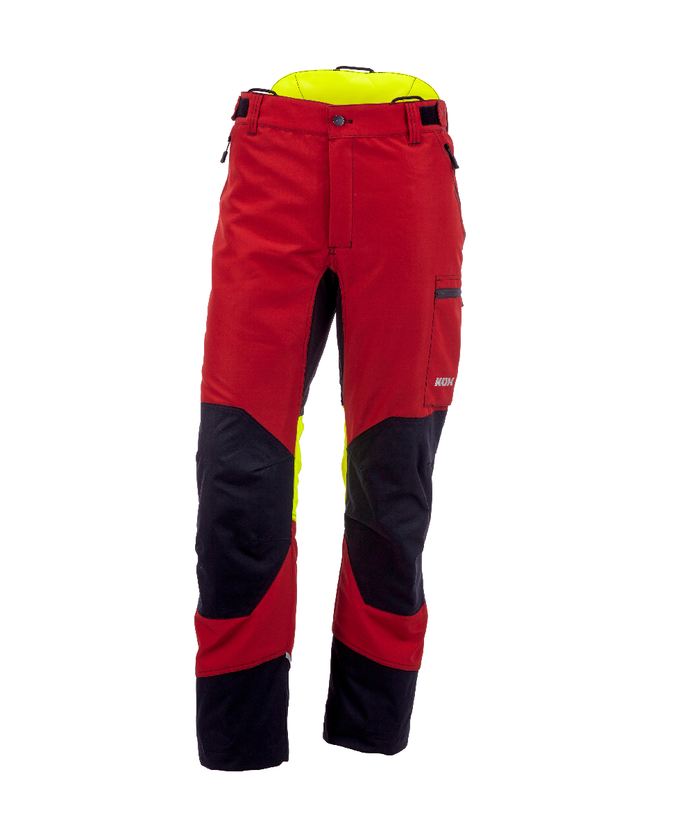Pantalon anti coupure KOX Duro 3.0 Rouge jaune