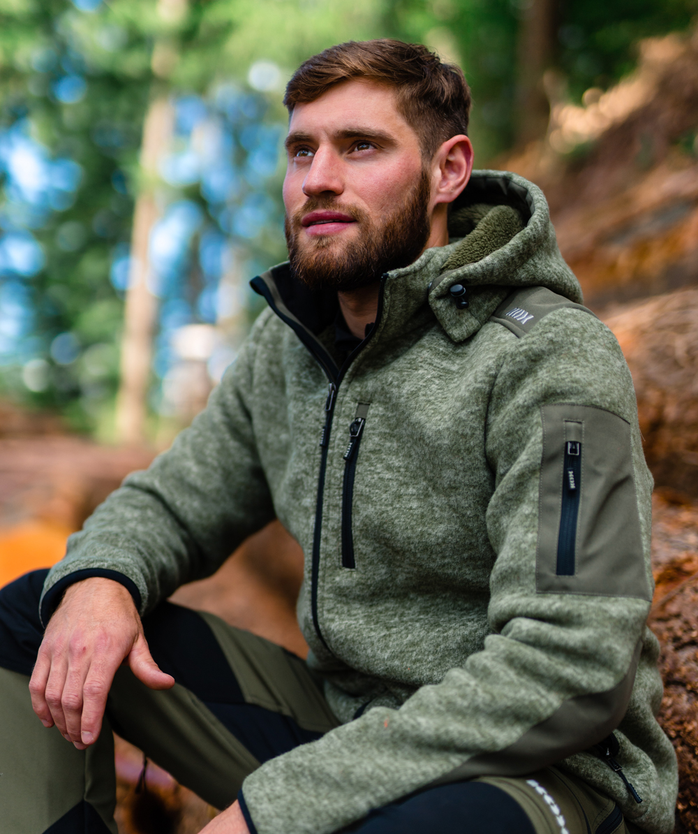 Veste polaire sale verte