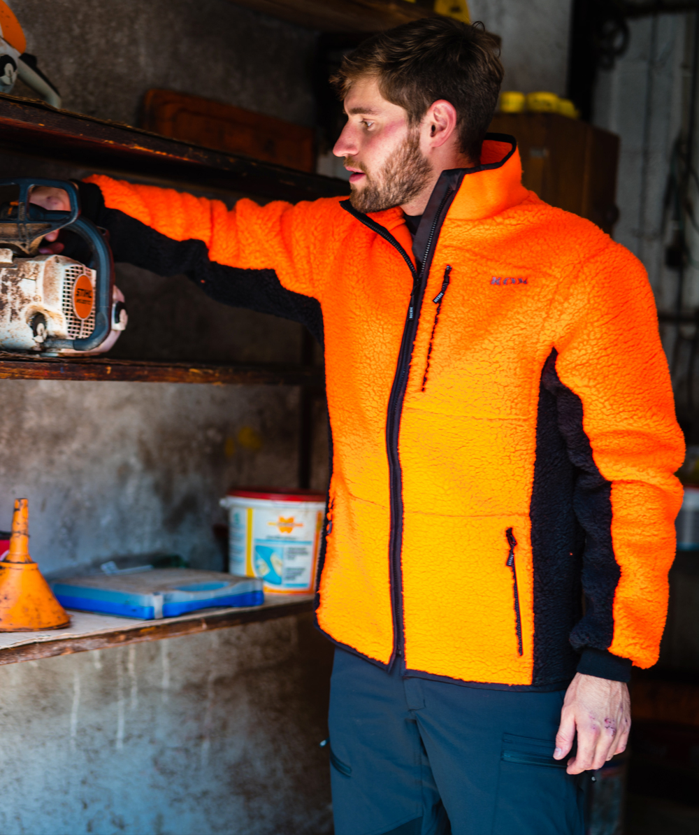 Veste new arrivals polaire orange