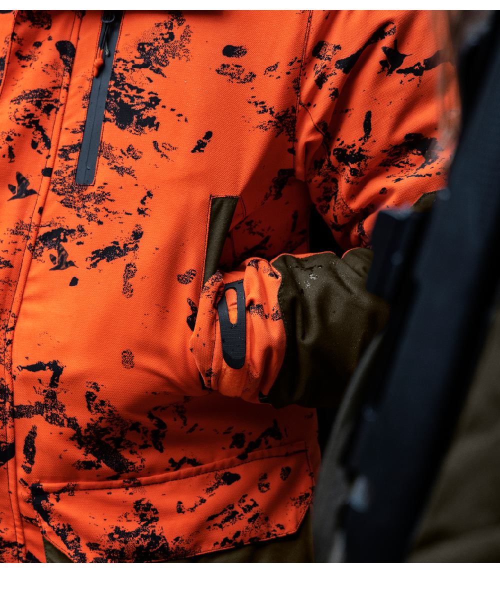 Veste shop orange chasse