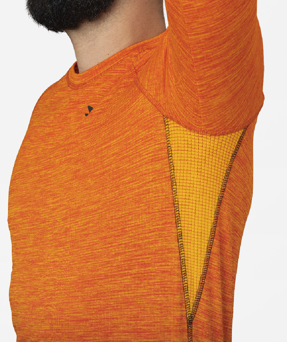T shirt fonctionnel Seeland manches longues Hi Vis Orange