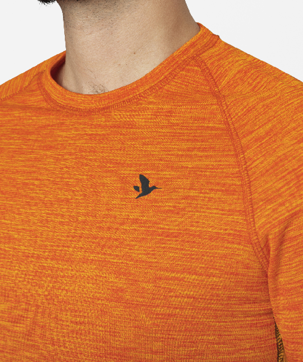 T shirt fonctionnel Seeland manches longues Hi Vis Orange