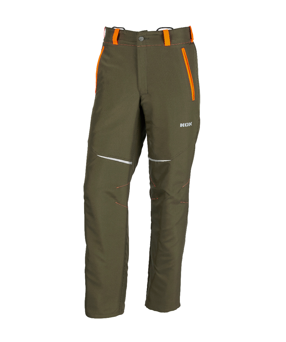Pantalon de protection anti-coupures KOX Vento 3.0 vert/orange, vert/orange, XX71227
